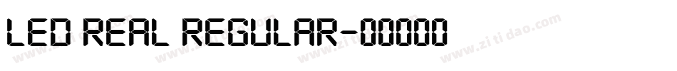 LED Real Regular字体转换